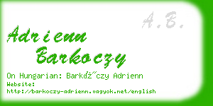 adrienn barkoczy business card